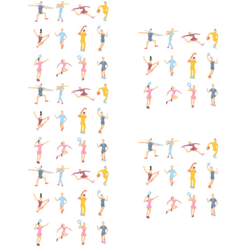 60Stk Mini Menschenmodelle Miniaturfiguren Für Zuhause 2
