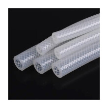 1M Braided Silicone Tube FoodGrade Silicone Tubing For Plumbing Lab Dairy Brewing Vacuum 16mm x 24mm