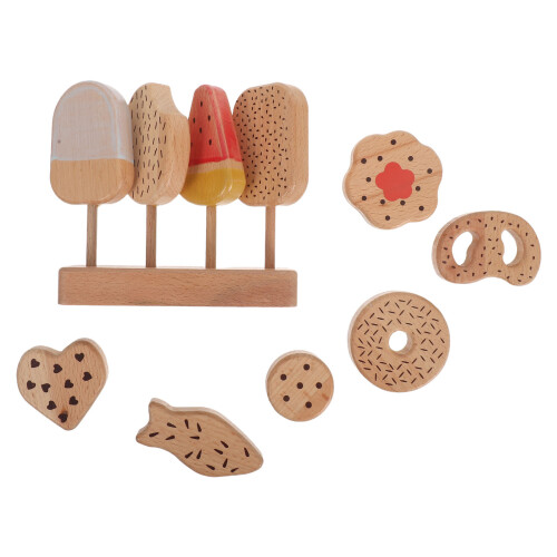 Madera Y Donut Para A Fingir, Accesorios Cocina
