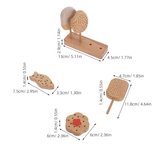 Madera Y Donut Para A Fingir, Accesorios Cocina 1