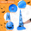 5Pcs Inflatable Witch Hat Ring Toss Game With Rings And Air Pump 7