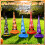 5Pcs Inflatable Witch Hat Ring Toss Game With Rings And Air Pump 8