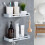 Corner Shower Caddy, Rustproof Aluminium For Bathroom & Kitchen, Large Capacity With Removable Hooks 3