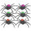 6Pcs Plastic Halloween Spider Toy Set 1