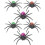 6Pcs Plastic Halloween Spider Toy Set 8