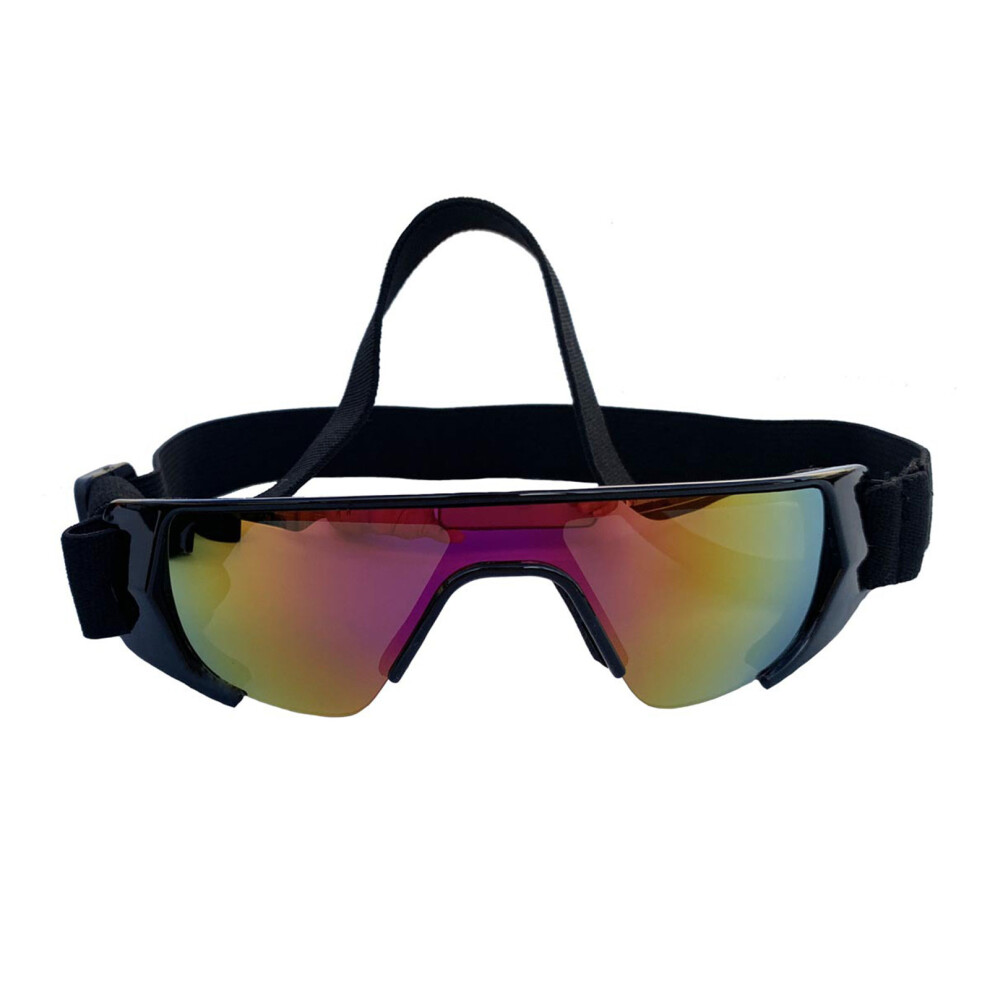 Pet Sunglasses Dogs Goggles for Heavy Snow-Black REVO red film