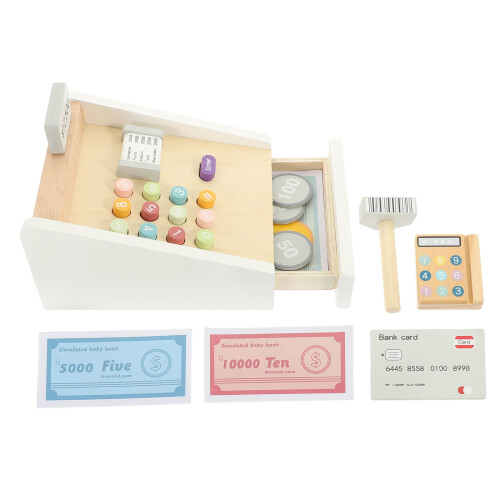 1 Set Pretend Play Spielzeug, Holz Set