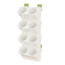 8in1 Lazy Plant Pots Wall Mounted Plant Pots For Vertical-White