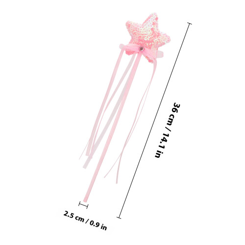 2Stk Band-Design Feenstäbe Sternförmig Für Kinder 1