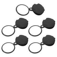 5Stk 5X Taschenlupe – Handlupe Mit Drehbarem Auge Für