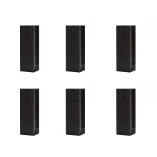 6 Pack Wine Carriers Bags Enhances Your-Black Single branch