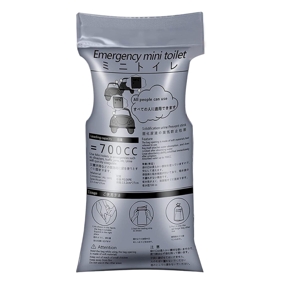 Travel Pee Bag Unisex Urine Bag 700ml Capacity LeakProof Camping Urine Bag For Men Women Children Patients