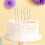 6Pcs Curved Cake Candle with Multiple-Gold plated champagn 6