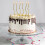 6Pcs Curved Cake Candle with Multiple-Gold plated champagn 7