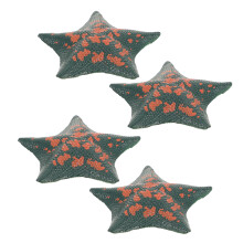 4Stk Sea Star Künstliche Meerestier Modelle Strandthema