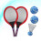 1 Kinder Tennisschläger Badmintonschläger Rot 10