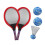1 Kinder Tennisschläger Badmintonschläger Rot 11