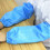 3 Paar Einweg Überzieharmstulpen Blau 10