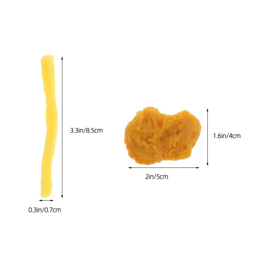 1 Set Frites Tischdekoration Hähnchen Nuggets Deko 1