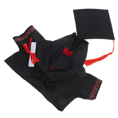 1 set vervangbare afstudeerbeer kleding met en