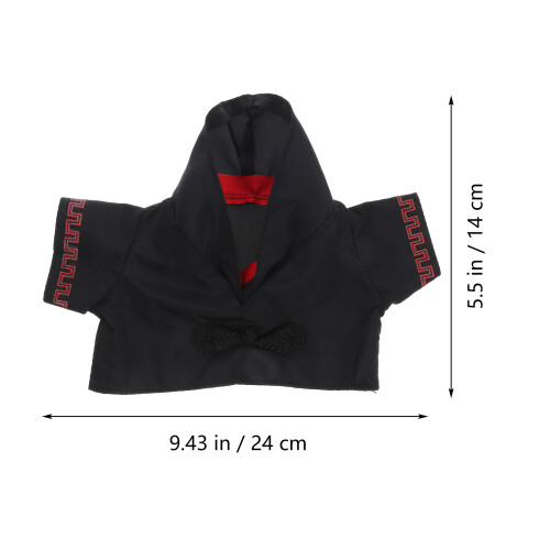 1 set vervangbare afstudeerbeer kleding met en 2