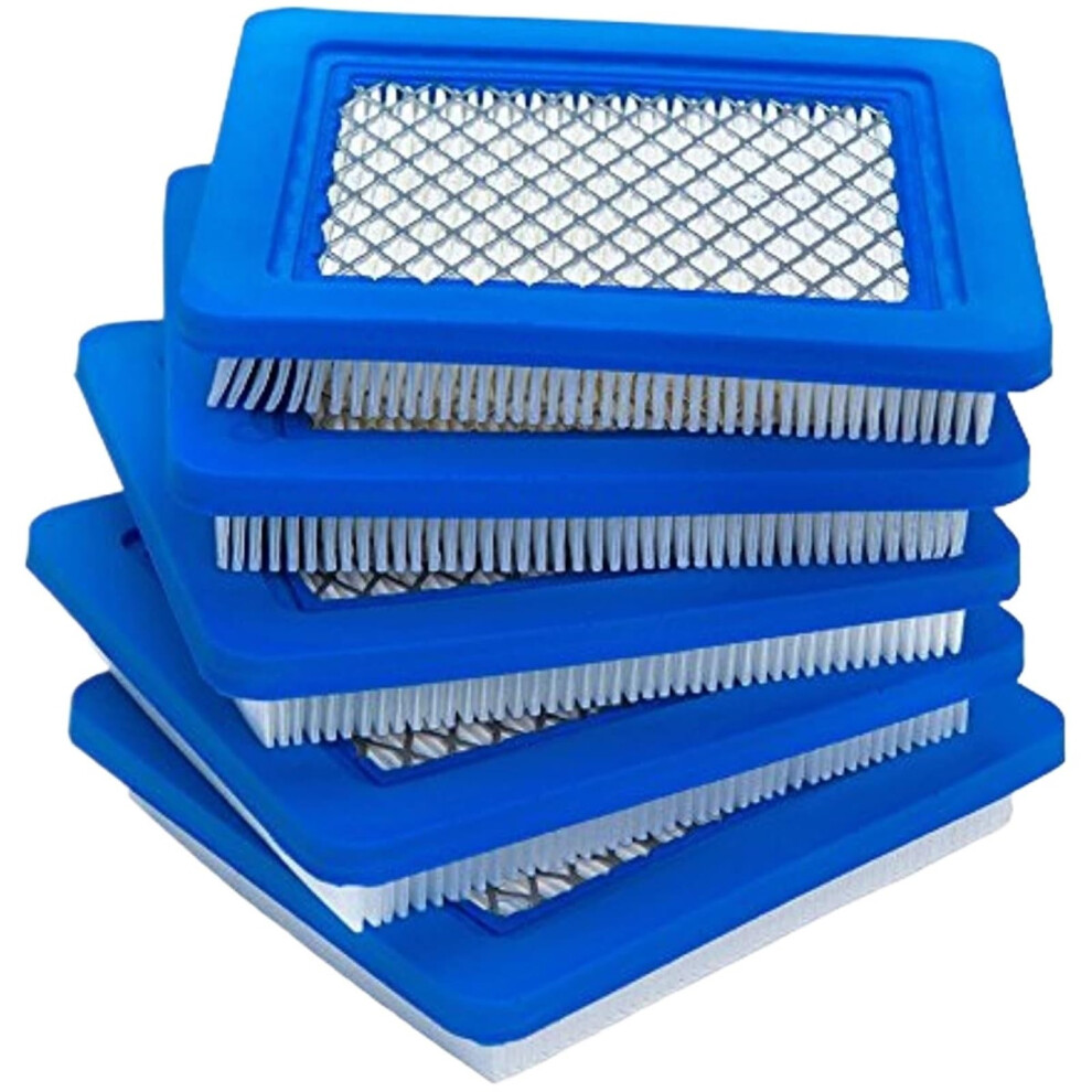 Air Filter 5Pcs 491588 For Compatible With Briggs Stratton Toro Craftsman Lawn Mower Square Filter Element 9105992597000