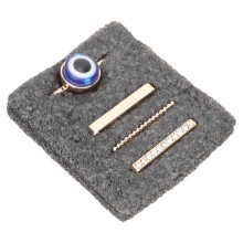 1Set Blaue Silikon Uhrarmband Ringe Alloy Strass Charm