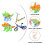 1 Set Bordspel Speelgoed Mini Vingercrossfiets Vingerstep Dino 3