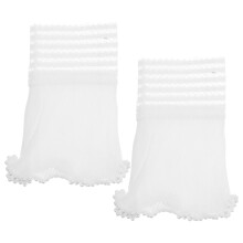 1 Paar Abnehmbare Rüschenmanschetten Für Frauen Mit Floralem Design