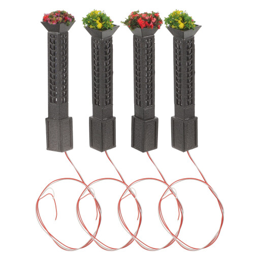 4 Stuks Mini Straatlantaarn Modellen Voor Micro Landschap 2