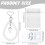 20Pieces Baptisms Gift Set Includes Crosses Beaded-White 3