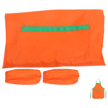 Kinder Wasserdichter Malkittel Für Und Basteln Kurze Ärmel Orange