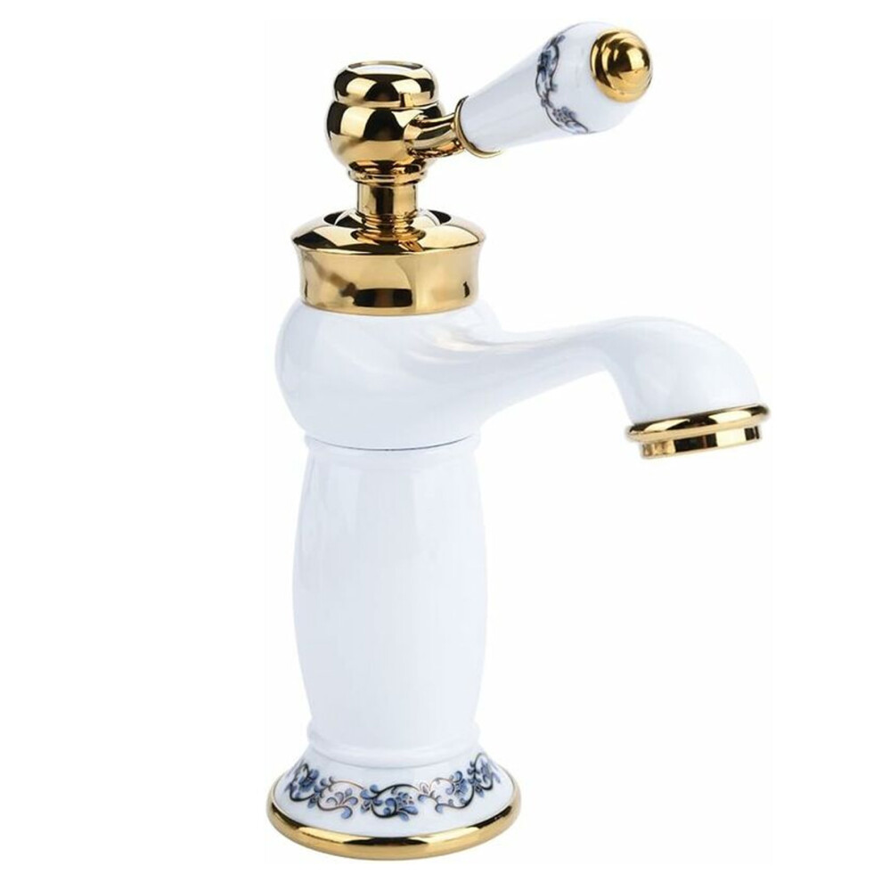 Efficient Bathroom Faucet, Single Handle Mixer Tap With Electroplated Surface And Water-Saving Technology Ideal For Modern Spaces 9135470823512