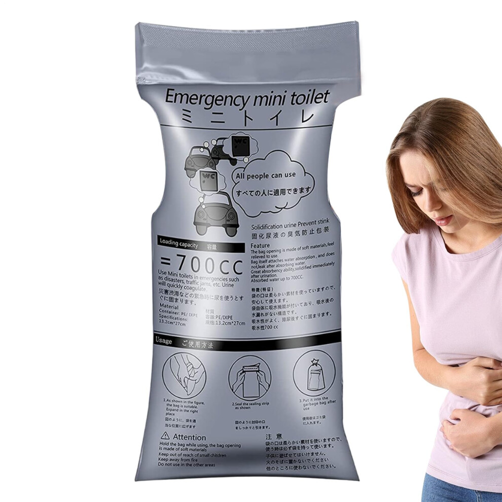 Urine Bags Unisex 700ml Portable Compact LeakProof Pee Bag For Camping Hiking Travel Rock Climbing Motion Sickness