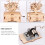 1 Set Diy Puzzle Holz Handshake Baumodell Spielzeug 10
