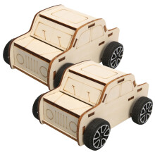 10 Kinder DIY Holzauto Modellbaukasten Für Wissenschaftsprojekte