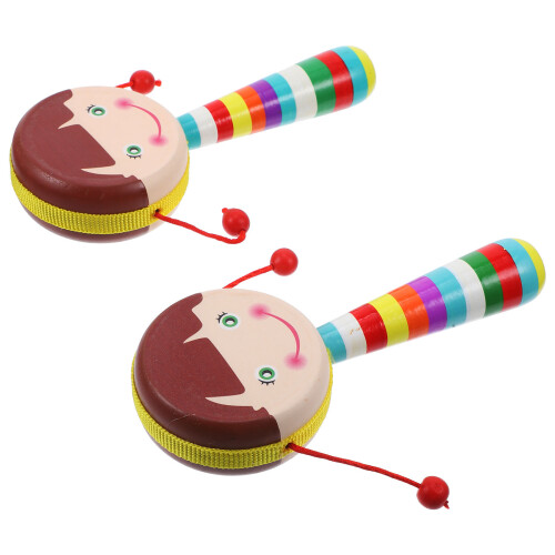 2 Stuks Handrammelaar Muzikaal Speelgoed