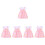 5 Sets Decoratieve Popkleding Delicate Schattige Jurk 5