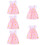 5 Sets Decoratieve Popkleding Delicate Schattige Jurk 11