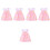 5 Sets Decoratieve Popkleding Delicate Schattige Jurk 4