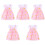5 Sets Decoratieve Popkleding Delicate Schattige Jurk 3