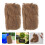 8Stk Static Grass Tufts Leichtes Kunststoff Gras Für Hellbraun 7