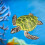 Hohe Simulation Schildkrötenmodell Meerorganismus Grün 10
