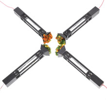 4 Zandkleurige Tafellampen Miniatuur Straatlantaarnmodellen