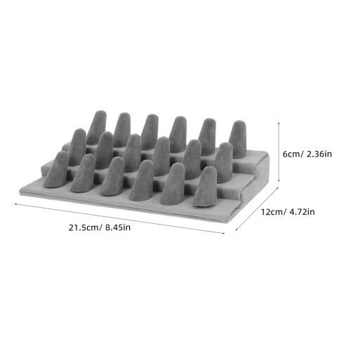 Raindrops Ringdose Grau Und Holz Thekenhalter Für Zuhause 2