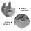 Raindrops Ringdose Grau Und Holz Thekenhalter Für Zuhause 8