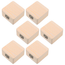 12Stk DIY Quadratische Mini Schmuckschatullen Burlywood Basteln