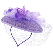 Mesh Fascinator Hut Tee Party Frauen Stirnband Kopfschmuck