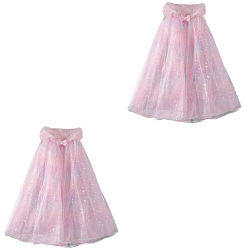 2 Stuks Cloak Kinderen Cape Kerst Mummenspel Feest 2