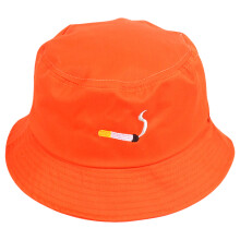 Mlins Damen Baumwoll Fischerhut Sonnenschutz Hut 35X20Cm Orange